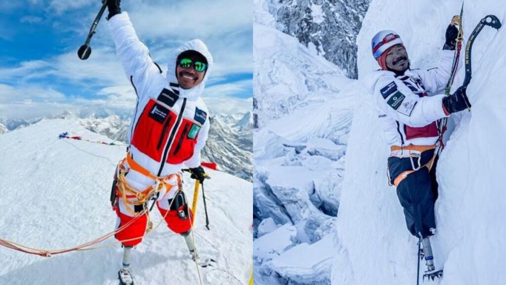 Ex-soldado escala Monte Everest e faz história ao subir com duas próteses projetadas