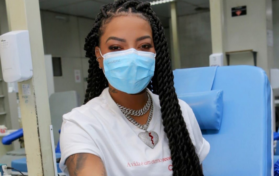 ludmilla, doação de sangue, hemorio, banco de sangue, cantora, engenhão, ingressos Ludmilla